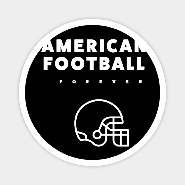 AMERICAN FOOTBALL Magnet by ChrisTeeUSA